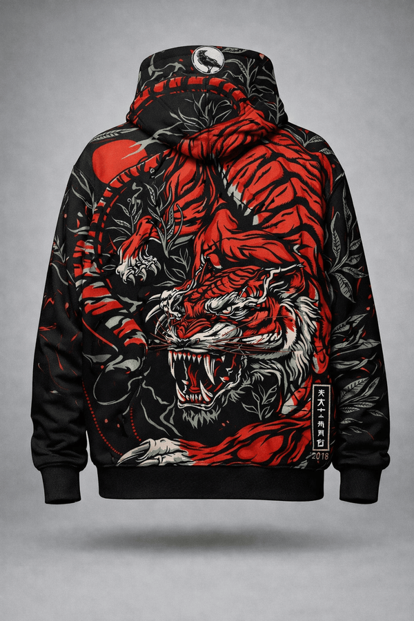 Crimson Tiger Reign Hoodie