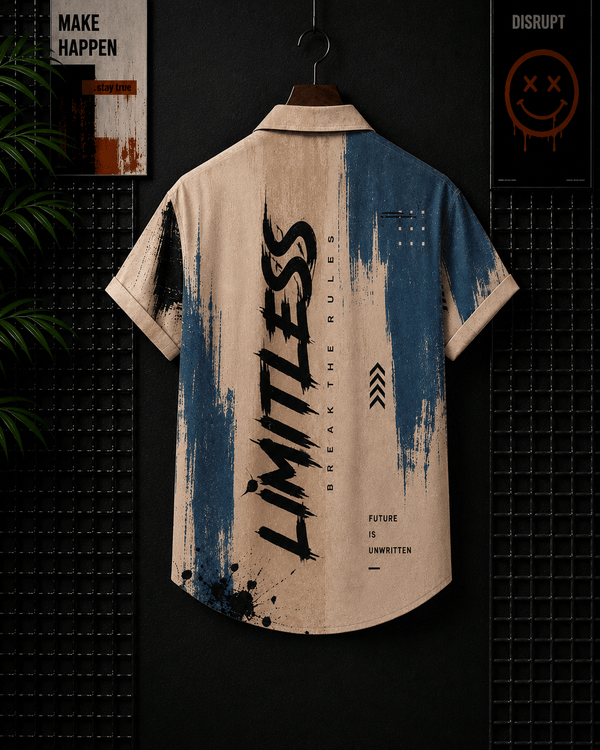 TheFleek Limitless Journey Printed Cuban shirt
