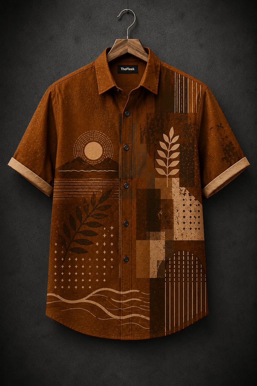 TheFleek Desert Harmony Cuban Shirt