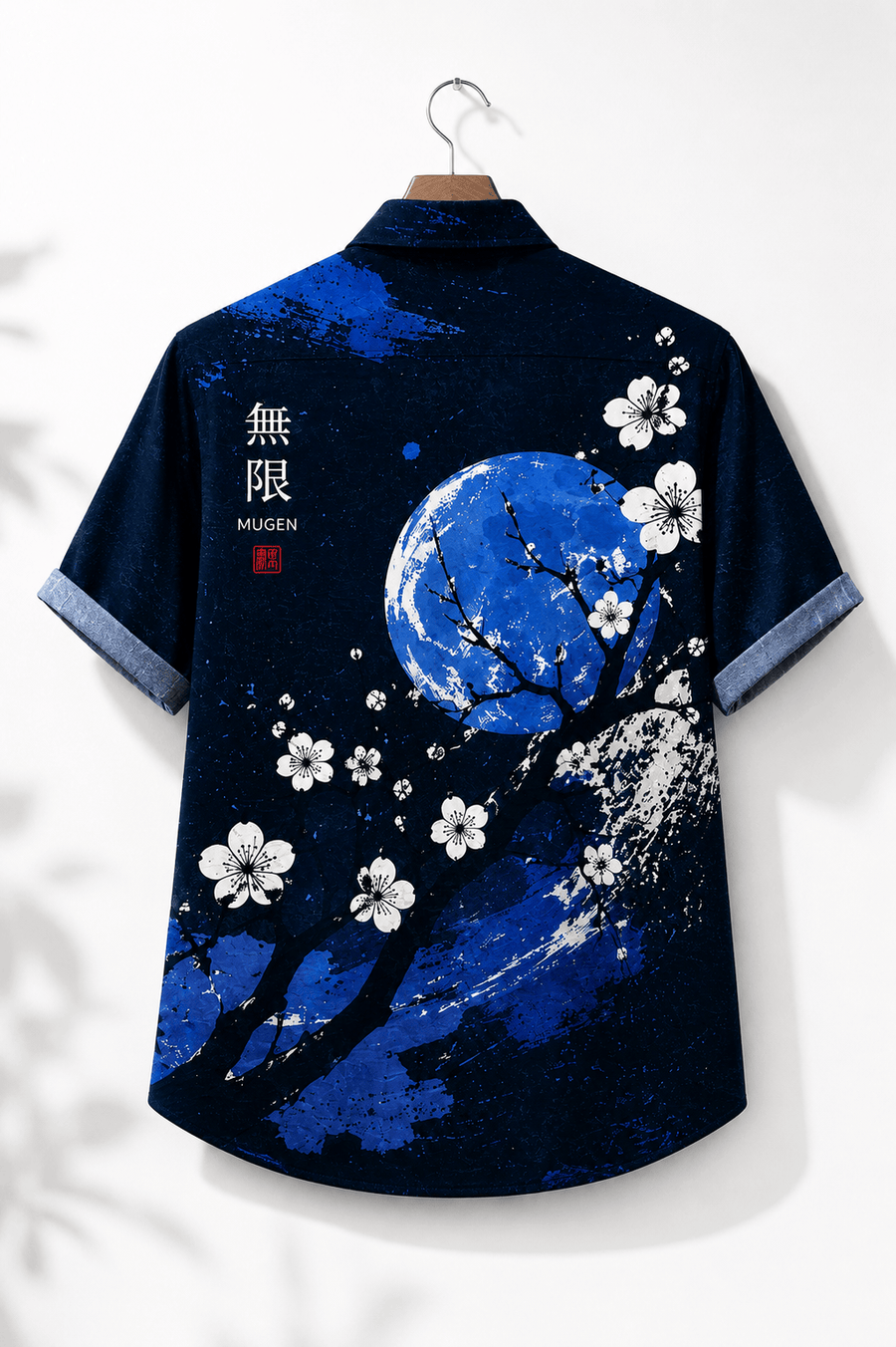 TheFleek Sapphire Enso Cuban Shirt