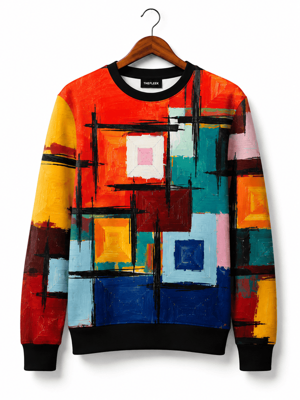 TheFleek Chromatic Grid Sweatshirt