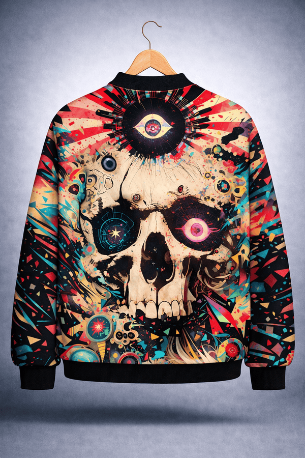 Cosmic Skull Zip-Up Jacket