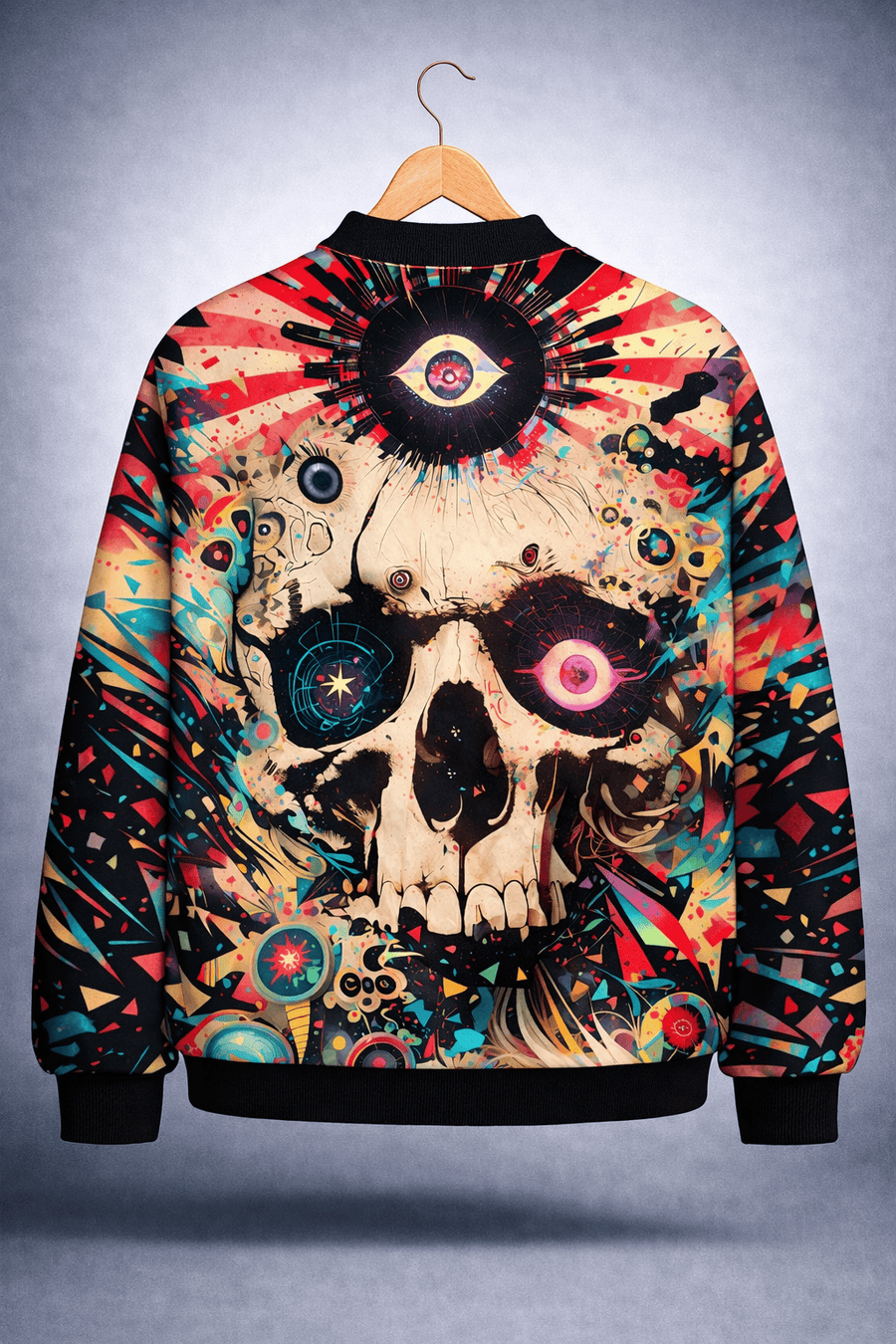 TheFleek Cosmic Skull Zip-Up Jacket