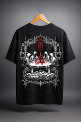Crimson Covenant Ritual Oversized Fit T-Shirt