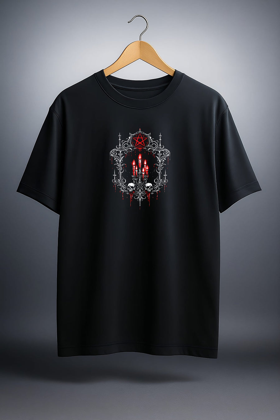 TheFleek Crimson Covenant Ritual Oversized Fit T-Shirt