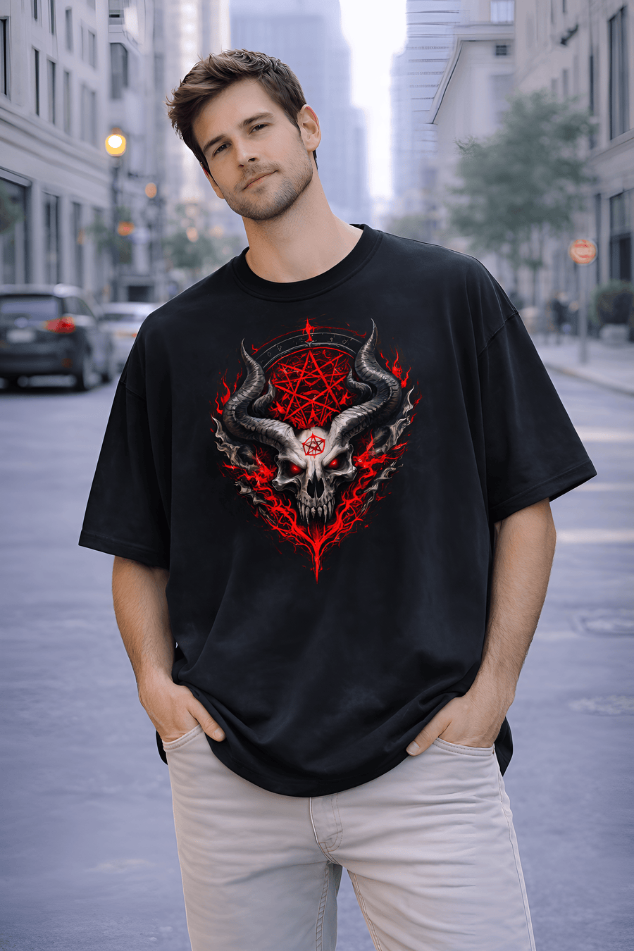 TheFleek Demon Core Oversized Fit T-Shirt