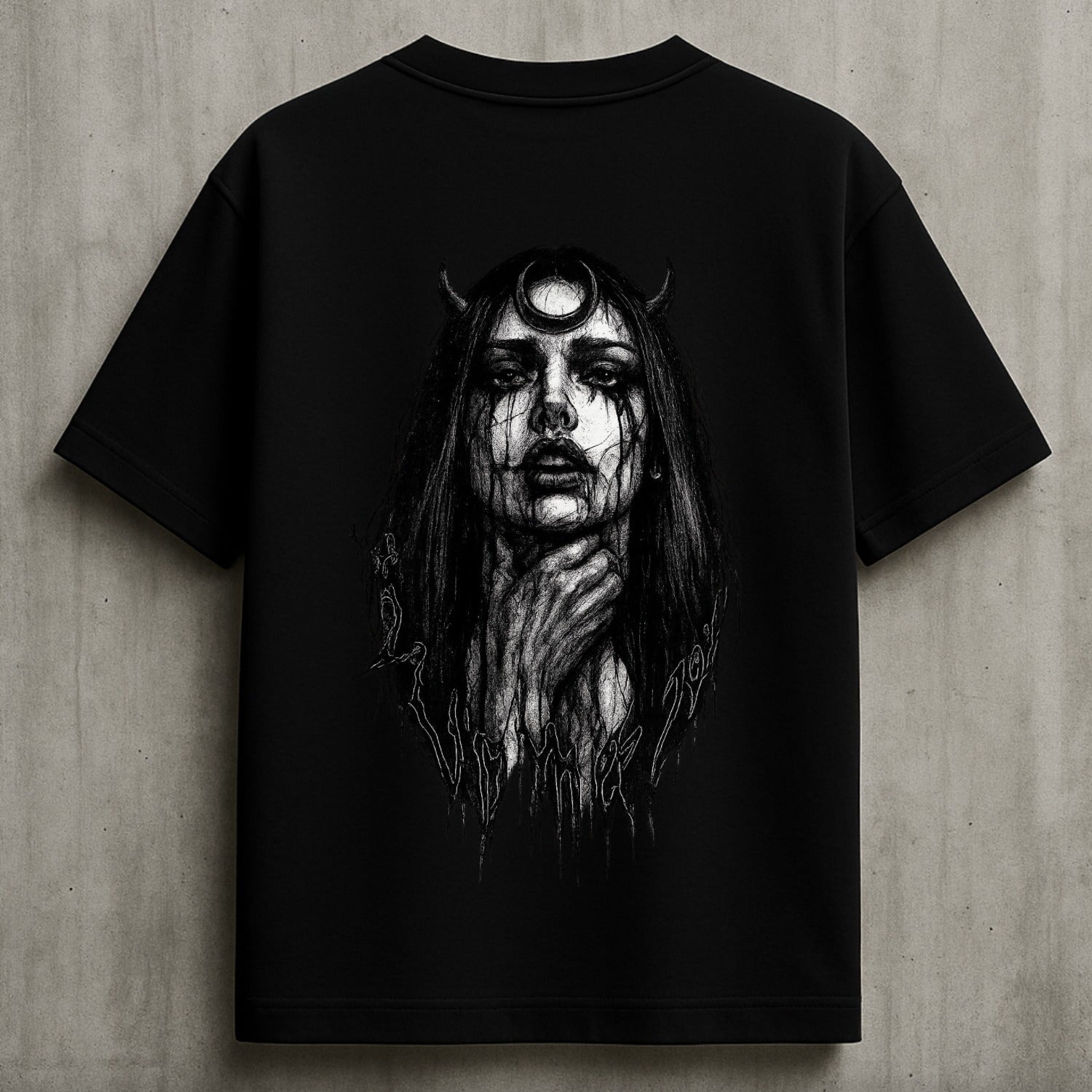 Lunacy – Unisex Tee | TheFleek Oversized Gothic Witch Tee