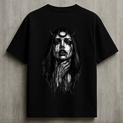 Lunacy – Unisex Tee | TheFleek Oversized Gothic Witch Tee