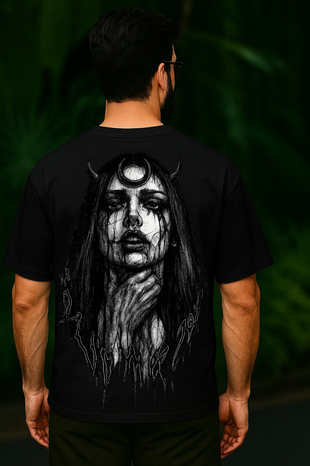 Lunacy – Unisex Tee | TheFleek Oversized Gothic Witch Tee