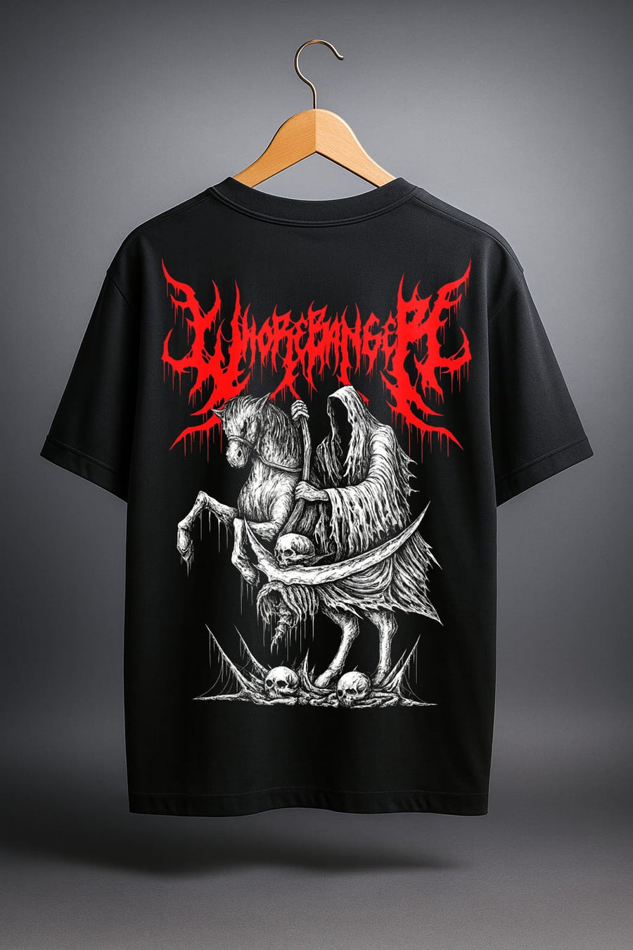 TheFleek Doomrider Blood Sigil Oversized Fit T-Shirt
