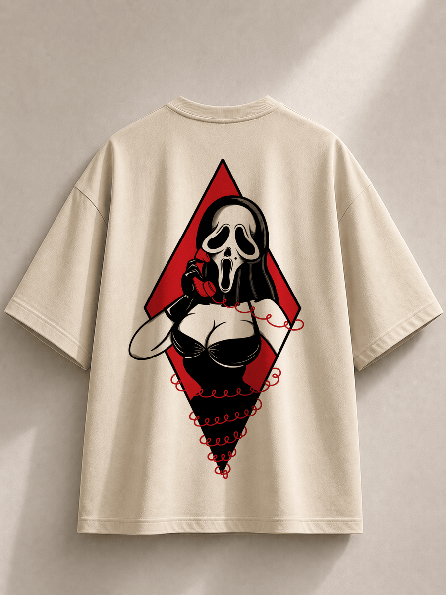 TheFleek Ghost Call Oversized T-Shirt