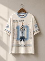 Gracias Capitán 10 Printed Oversized Tshirt
