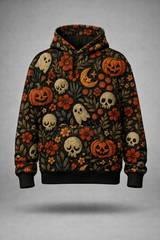 Halloween Pumpkin Skull Hoodie