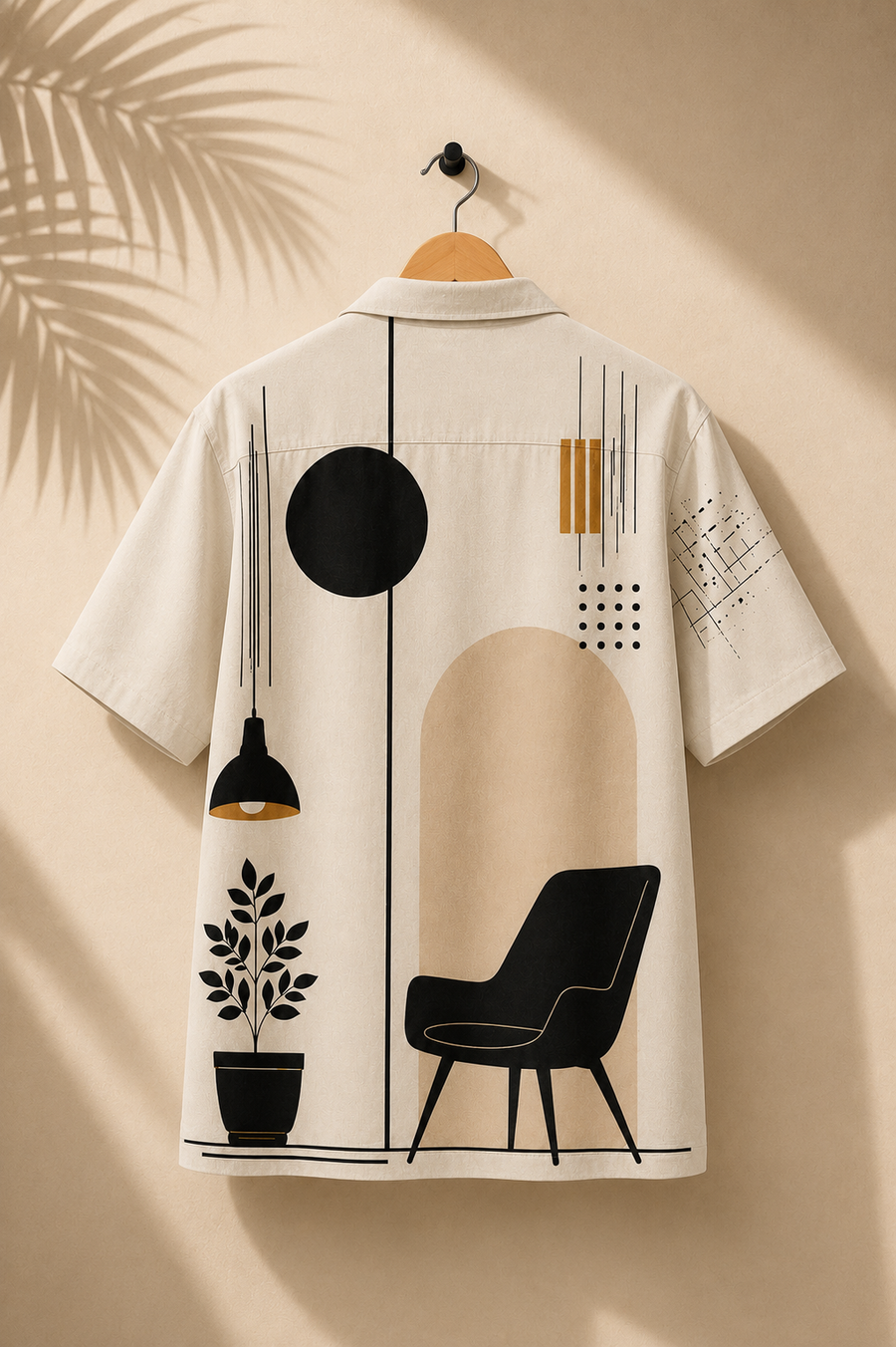Horizon Grid Cuban Shirt