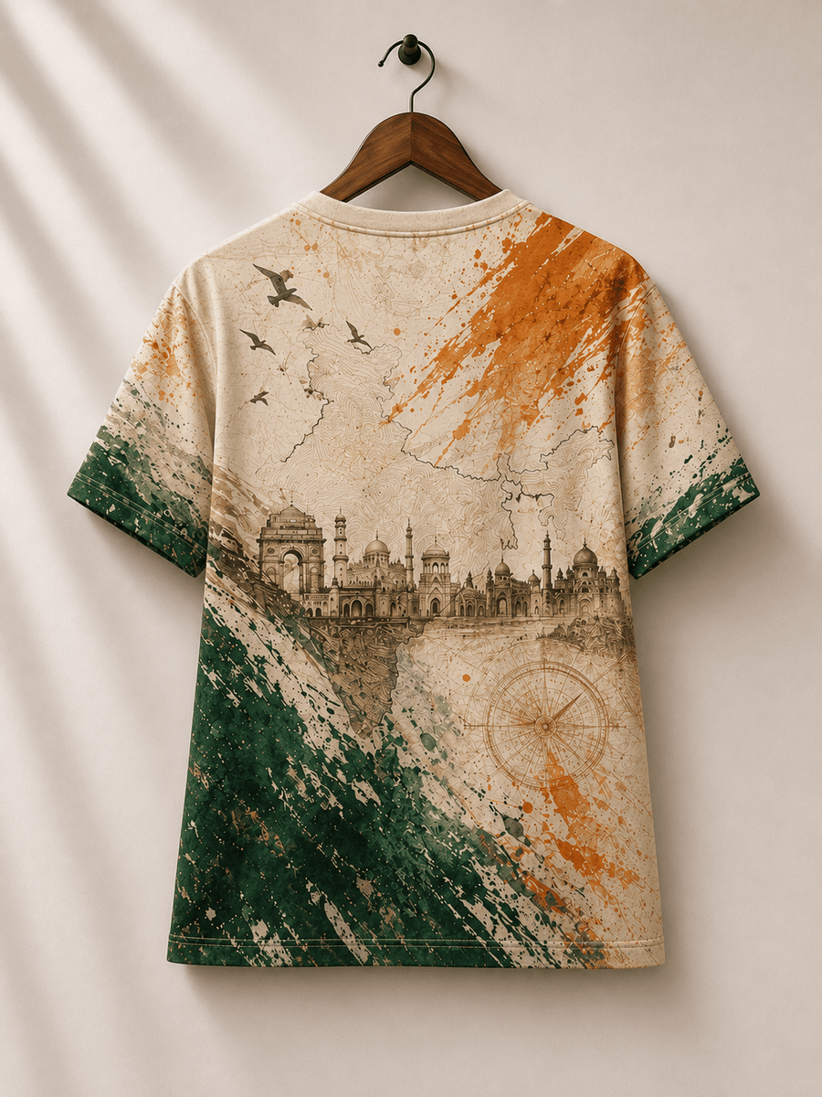 TheFleek India Pride Regular T-Shirt