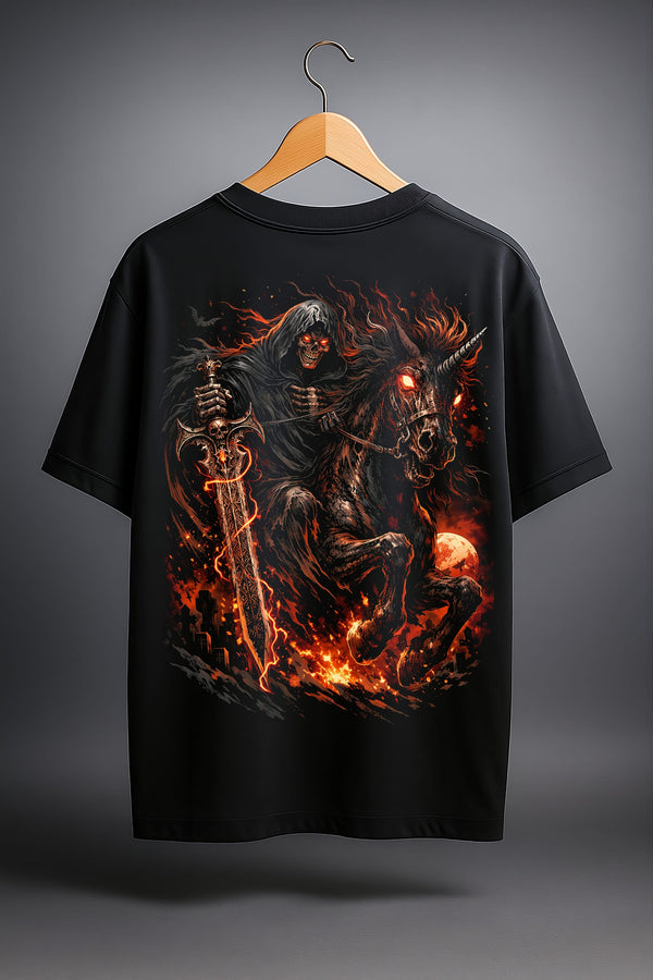 TheFleek Inferno Doomrider Oversized Fit T-Shirt
