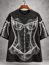Lace Butterfly Oversized T-Shirt