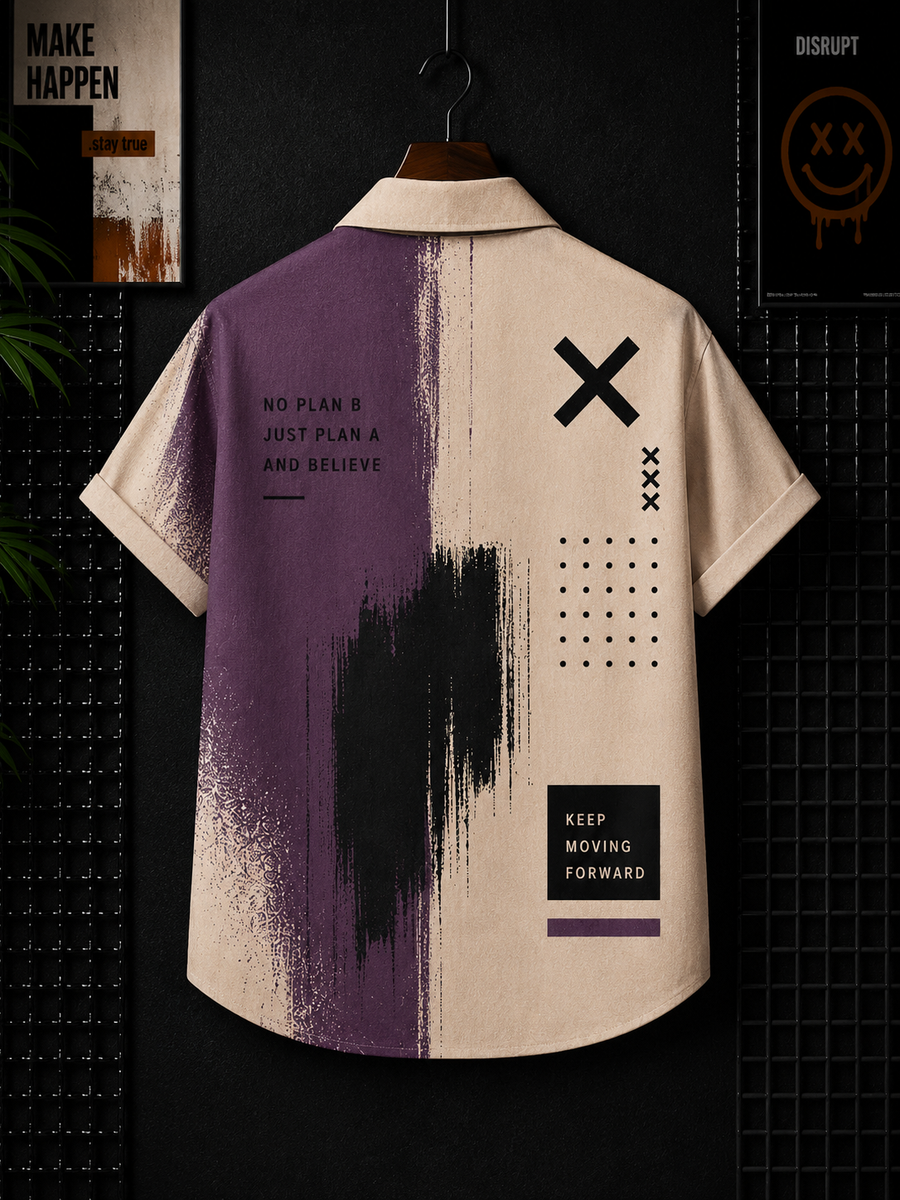 Level Up Printed Cuban shirt