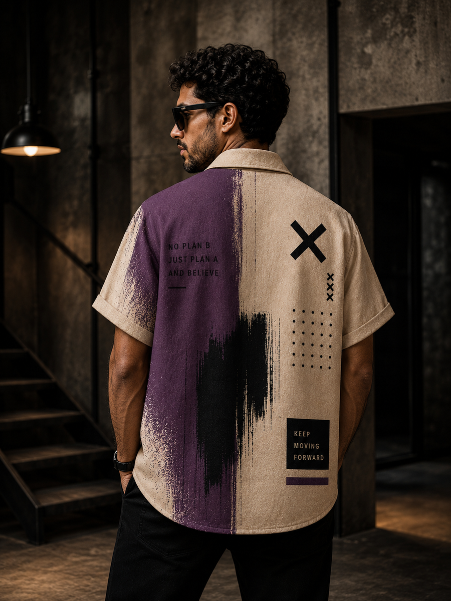 Level Up Printed Cuban shirt