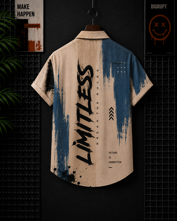 Limitless Journey Printed Cuban shirt