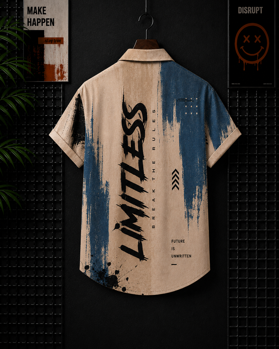 Limitless Journey Printed Cuban shirt