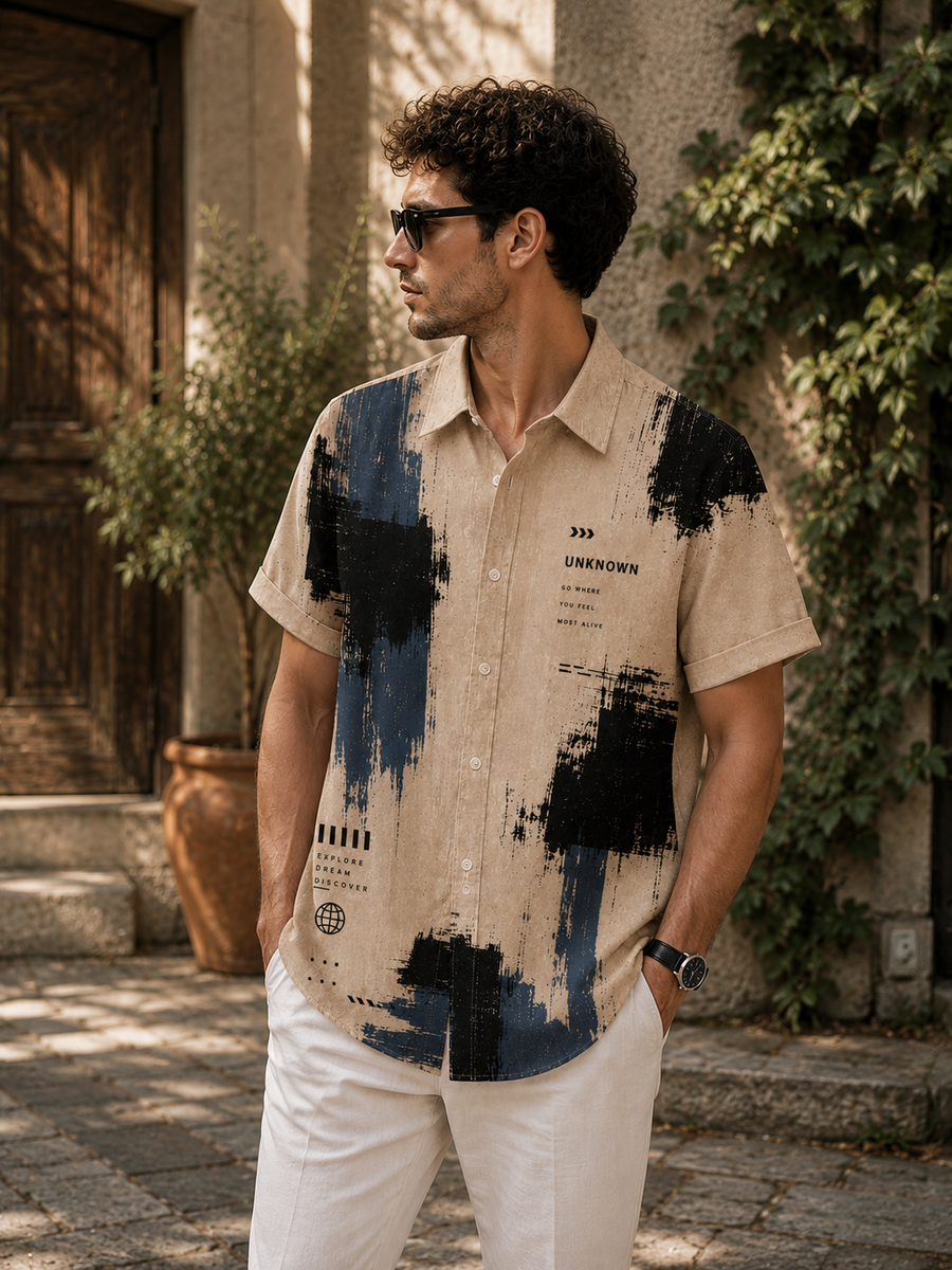 Limitless Journey Printed Cuban shirt