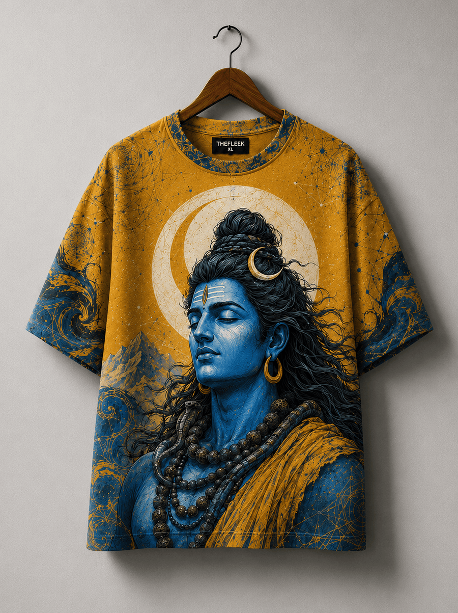 TheFleek Lord Shiva oversized Tshirt