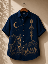 Lunar Wolf CubanShirt