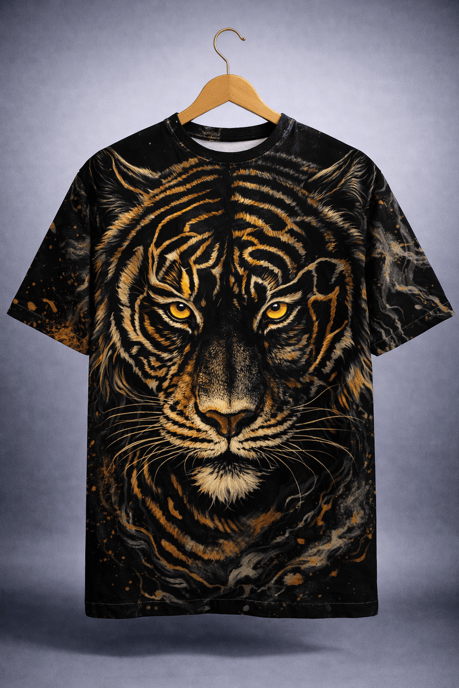 TheFleek Midnight Monarch Tiger Regular T-Shirt