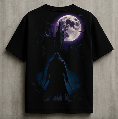 Castle of Shadows Oversized Tee – Midnight Vibes