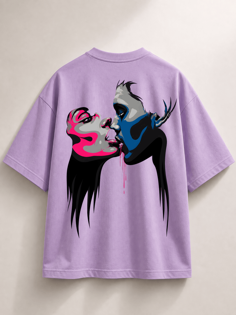 TheFleek Neon Kiss Oversized T-Shirt
