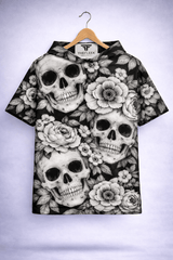 Noir Bloom Skull  Summer Hood