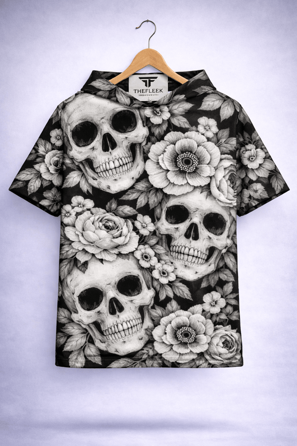 TheFleek Noir Bloom Skull  Summer Hood