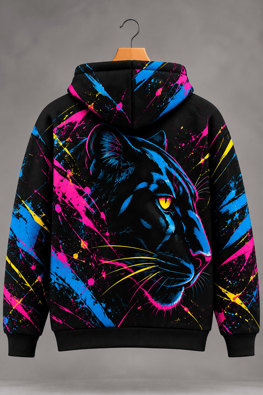 TheFleek Panther Fury Printed Hoodie