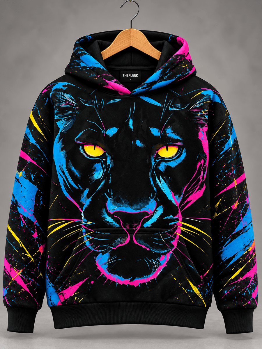 TheFleek Panther Fury Printed Hoodie