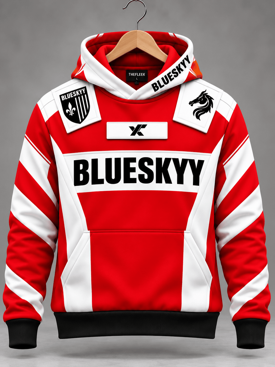 TheFleek XS / Red Racing Graphic Hoodie
