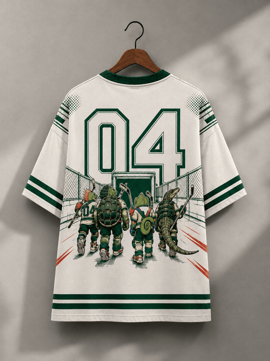 TheFleek Rink Reptiles Printed Jersey