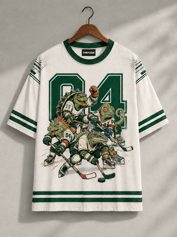 TheFleek Rink Reptiles Printed Jersey