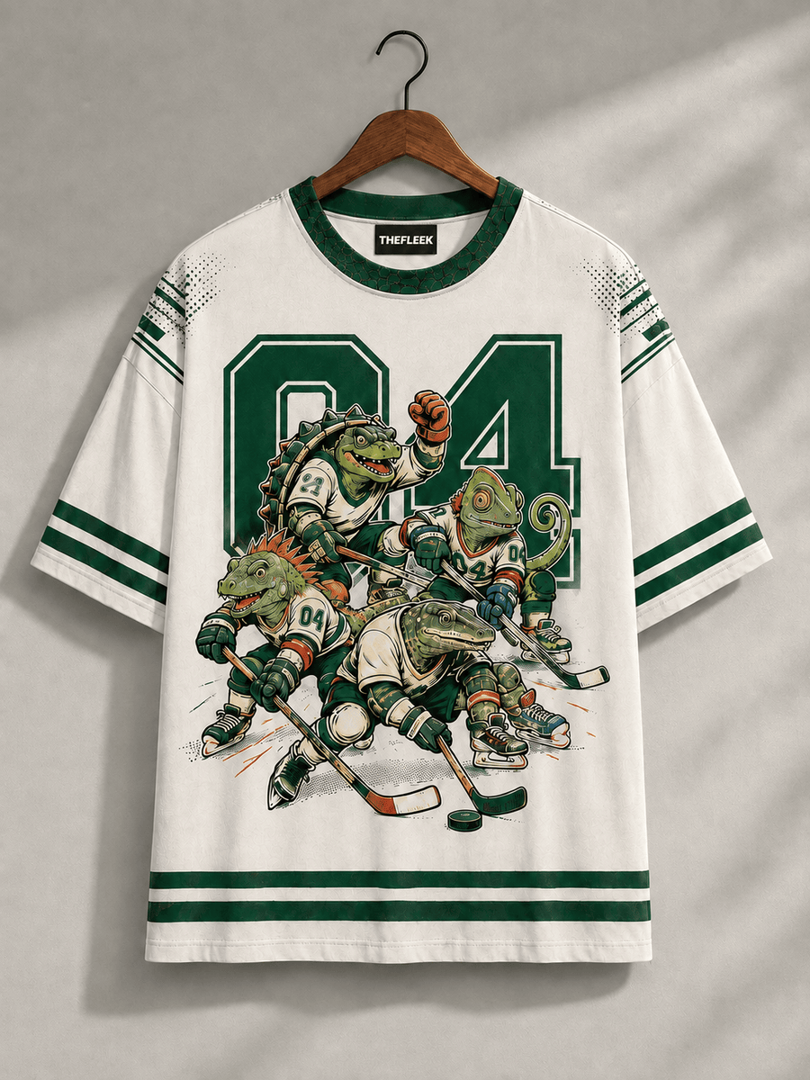 TheFleek Rink Reptiles Printed Jersey