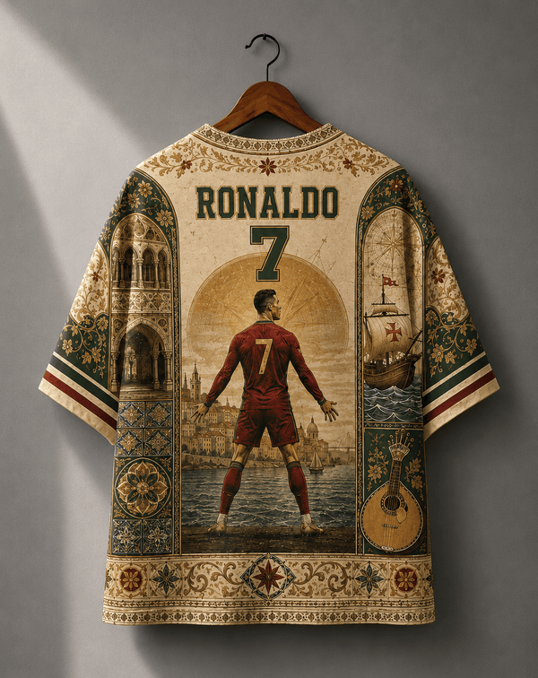 Ronaldo Portugal Football Oversized Tshirt