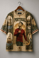 Ronaldo Portugal Football Oversized Tshirt