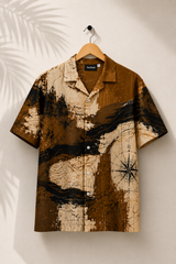 Rustic Compass Cuban Shirt