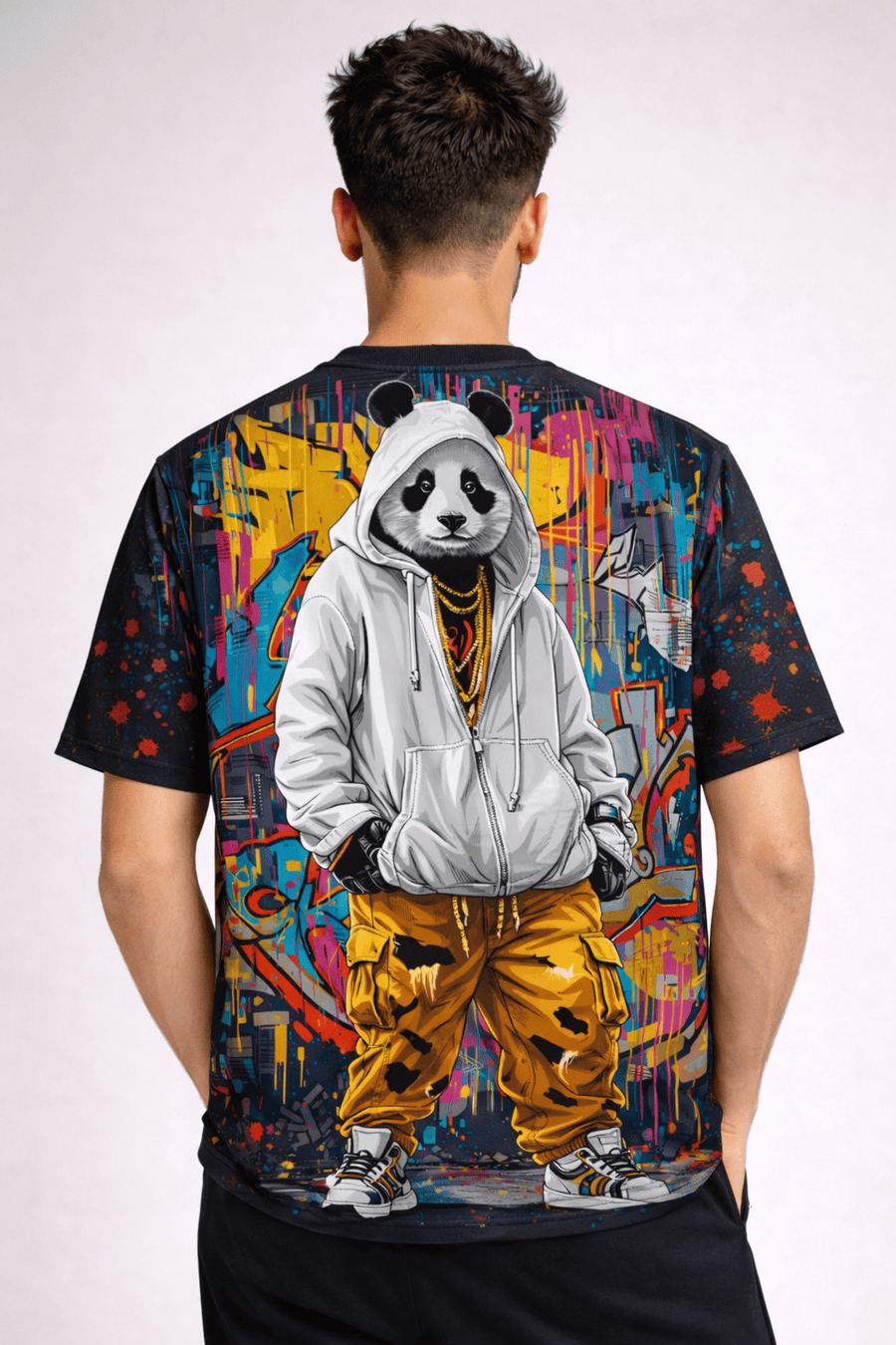 TheFleek Urban Panda Street Art Regular T-Shirt
