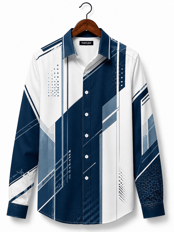 TheFleek Velocity Grid Full Sleeve Shirt