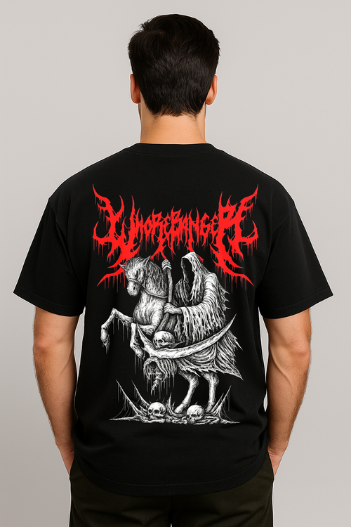 Grim Rider Oversized Tee – Heavy Metal Style