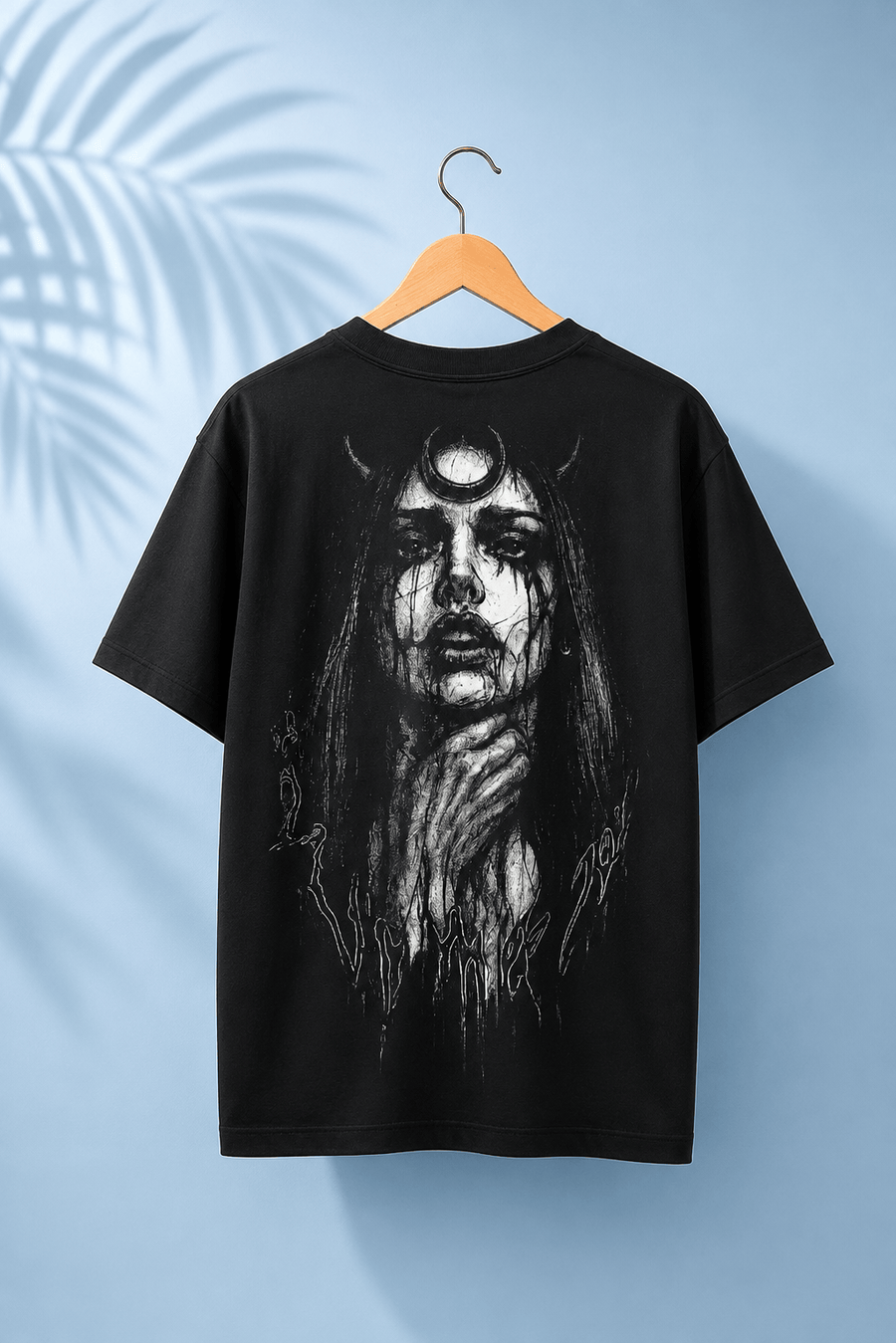 TheFleek Lunacy Oversized Gothic T-Shirt