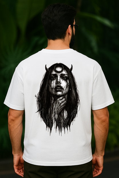Lunacy – Unisex Tee | TheFleek Oversized Gothic Witch Tee