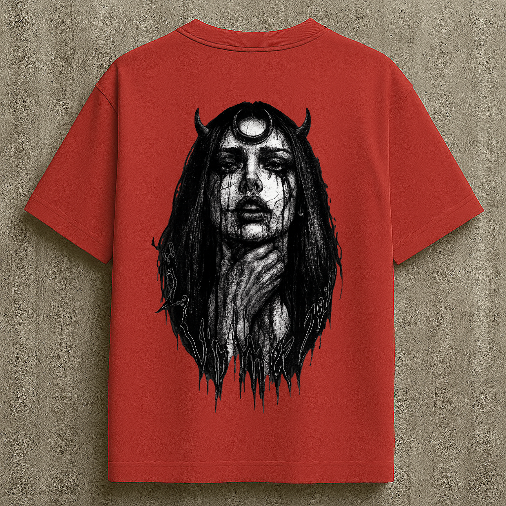 Lunacy – Unisex Tee | TheFleek Oversized Gothic Witch Tee