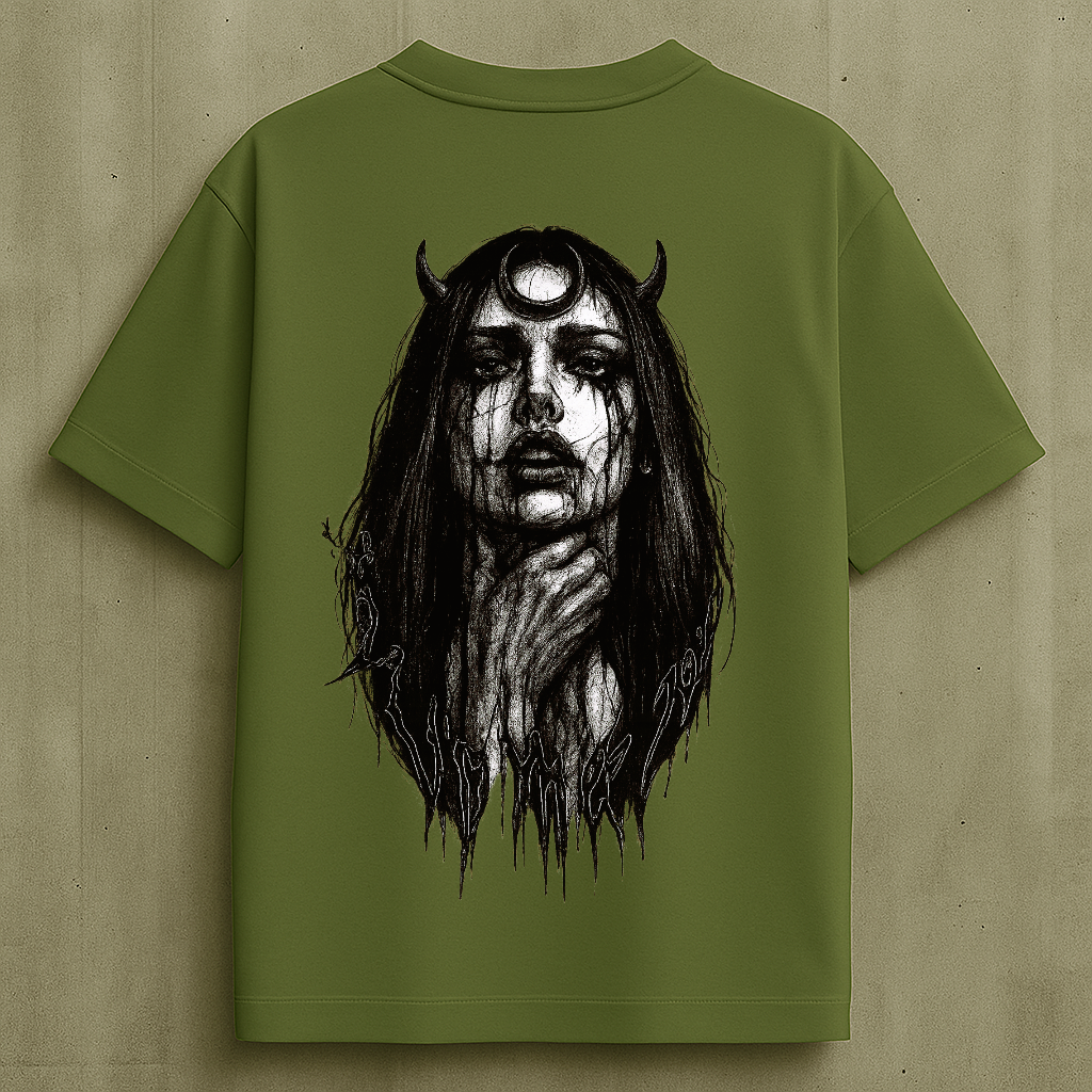 Lunacy – Unisex Tee | TheFleek Oversized Gothic Witch Tee