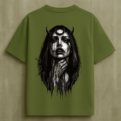 Lunacy – Unisex Tee | TheFleek Oversized Gothic Witch Tee